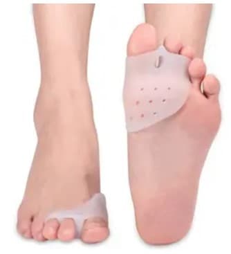 B3_V57_Opaska na haluxy biała żelowa jeden palec